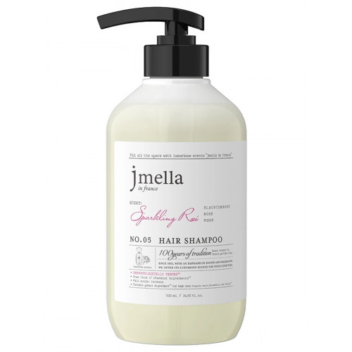 Парфюмированный шампунь для всех типов волос № 05 Jmella In France SPARKLING ROSE Hair shampoo