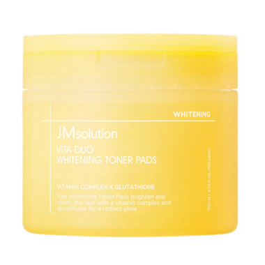 Тонер-пэды с витамином С и ниацинамидом JMsolution Vita Duo Whitening Toner Pads