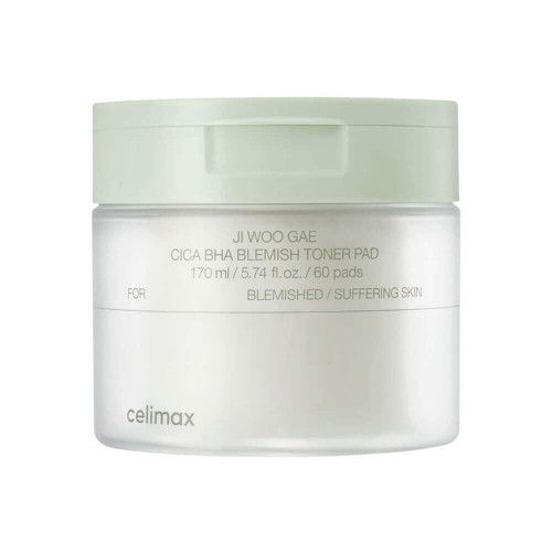 Тонер-пэды от воспалений Ji Woo Gae Cica BHA Blemish Toner Pad