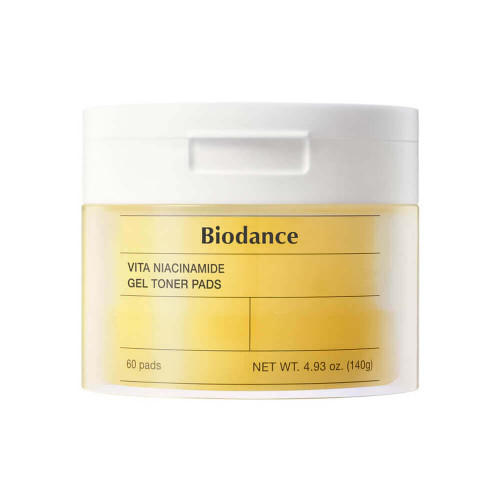 Осветляющие пэды с ниацинамидом для сияния кожи Biodance Vita Niacinamide Gel Toner Pad 