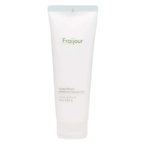 Слабокислотная очищающая пенка для кожи с акне Fraijour Heartleaf Blemish pH Balanced Cleansing Foam