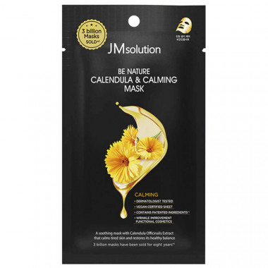 Тканевая маска с экстрактом календулы JMsolution Be Nature Calendula & Calming Mask