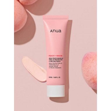 Тонирующий солнцезащитный крем Anua Peach Niacin UV Tone Up Protection 01 Melting Peach SPF50+ PA+++