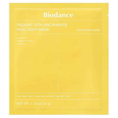 Ночная маска с ниацинамидом для сияния кожи Biodance Radiant Vita Niacinamide