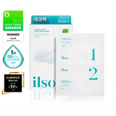 Система для глубокого очищения пор ILSO Natural Mild Clear Nose Pack