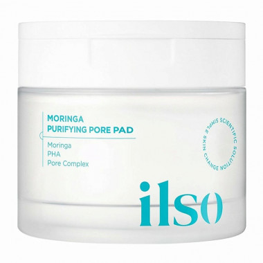 Очищающие пэды с морингой для лица ILSO MORINGA PURIFYING PORE PAD