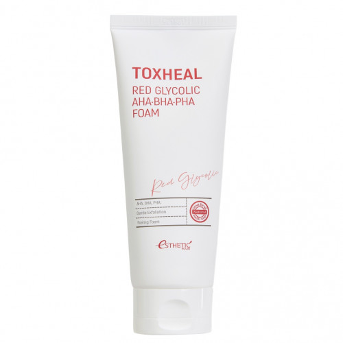 Отшелушивающая пенка с комплексом кислот Esthetic House Toxheal Red Glycolic AHA BHA PHA Foam