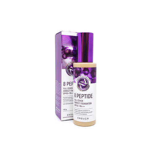 Тональный крем с пептидами Enough﻿ 8 Peptide Full Cover Perfect SPF50+ PA+++ тон 23