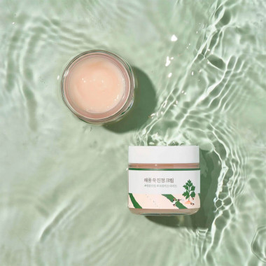 Лёгкий успокаивающий крем с полынью Round Lab Mugwort Calming Cream