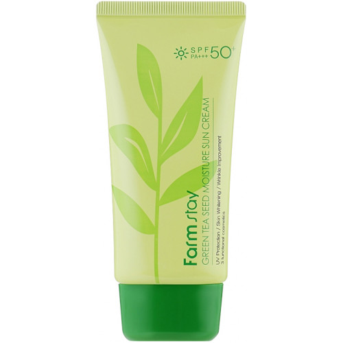 Солнцезащитный крем для лица и тела с зелёным чаем FarmStay  Perfect Sun Cream SPF50+ PA+++