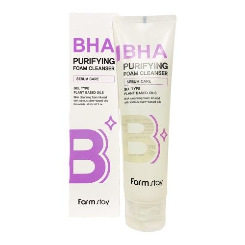 Пенка с BHA кислотой FarmStay BHA Purifying Foam Cleanser